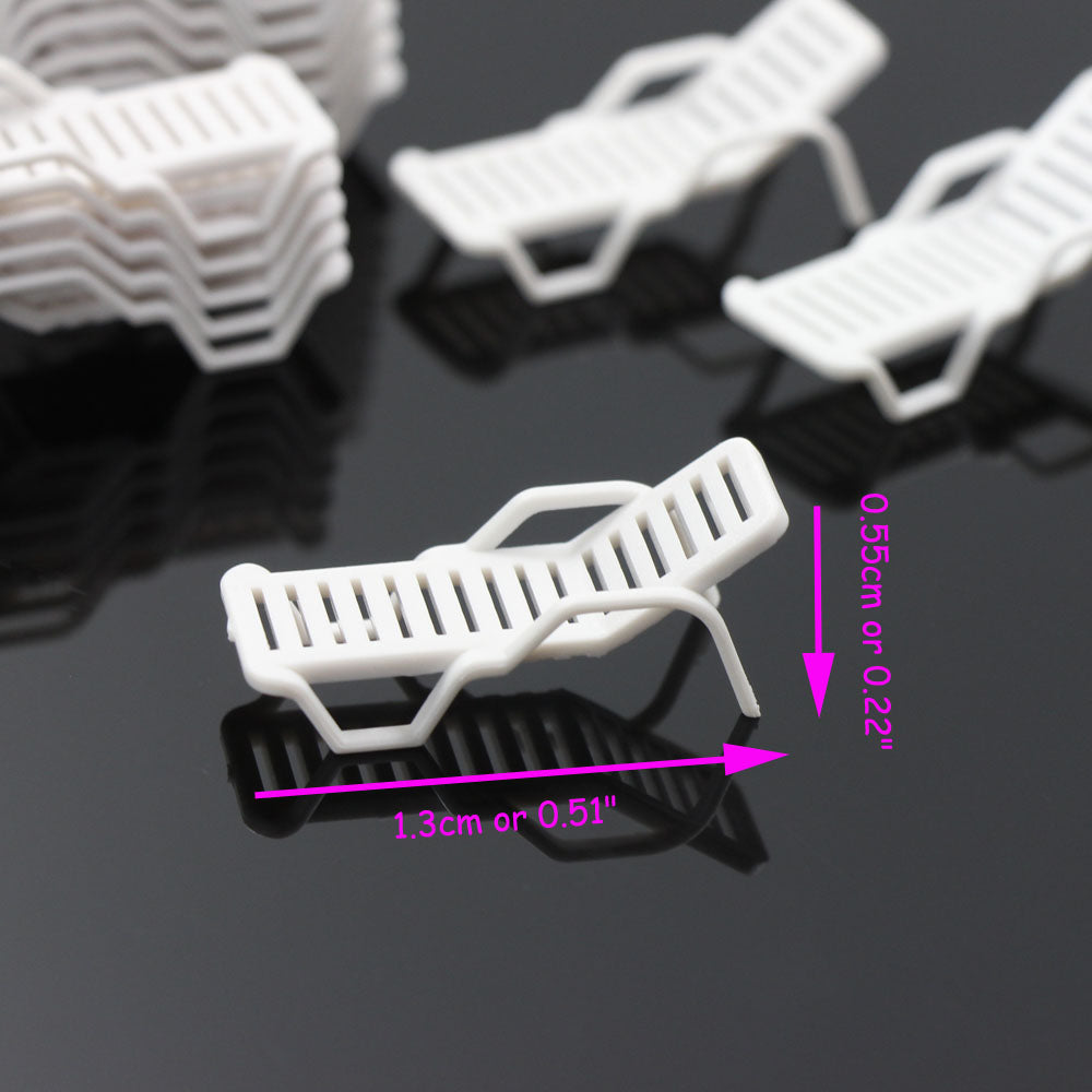 ZY21150 24pcs N Scale 1:160 Bench Leisure Chair Loungers