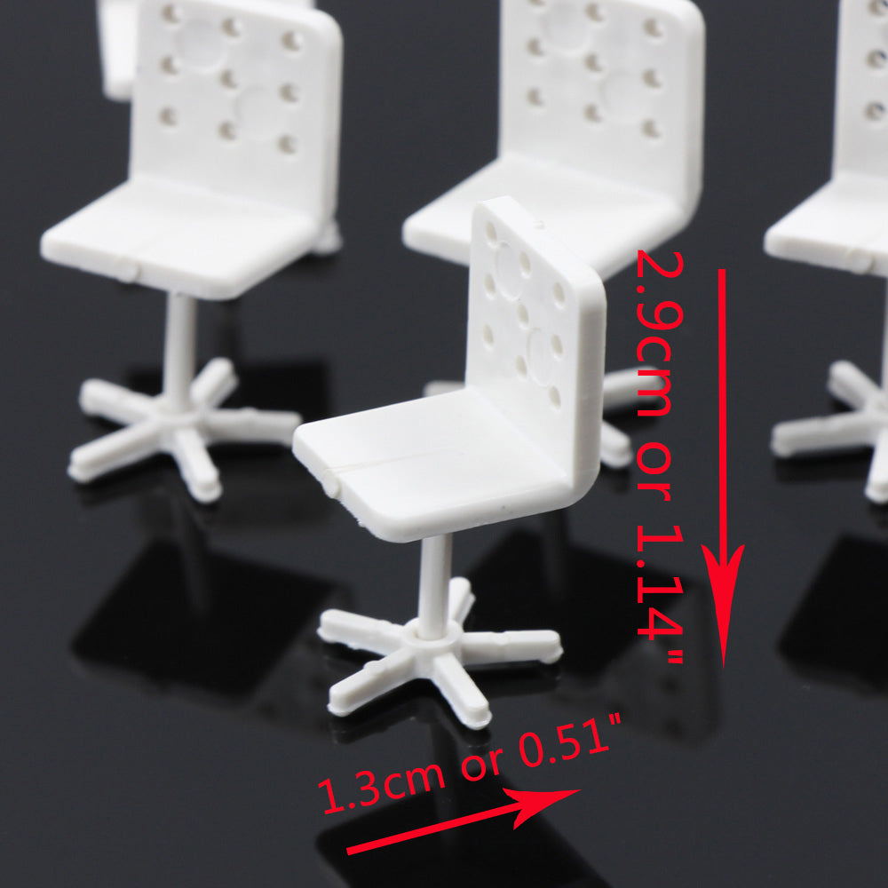 ZY14030 6pcs G Scale 1:30 Model Leisure Chair Settee