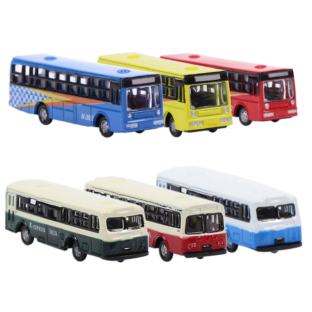 BS150 6pcs N Scale 1:160 Model Buses