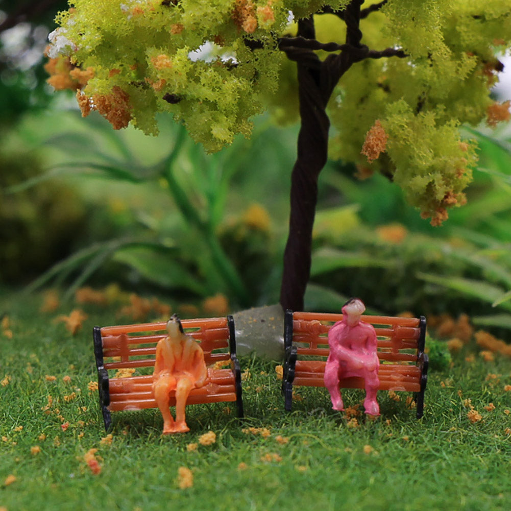 YZ150 10pcs N Scale 1:150 Model Bench Chair Settee