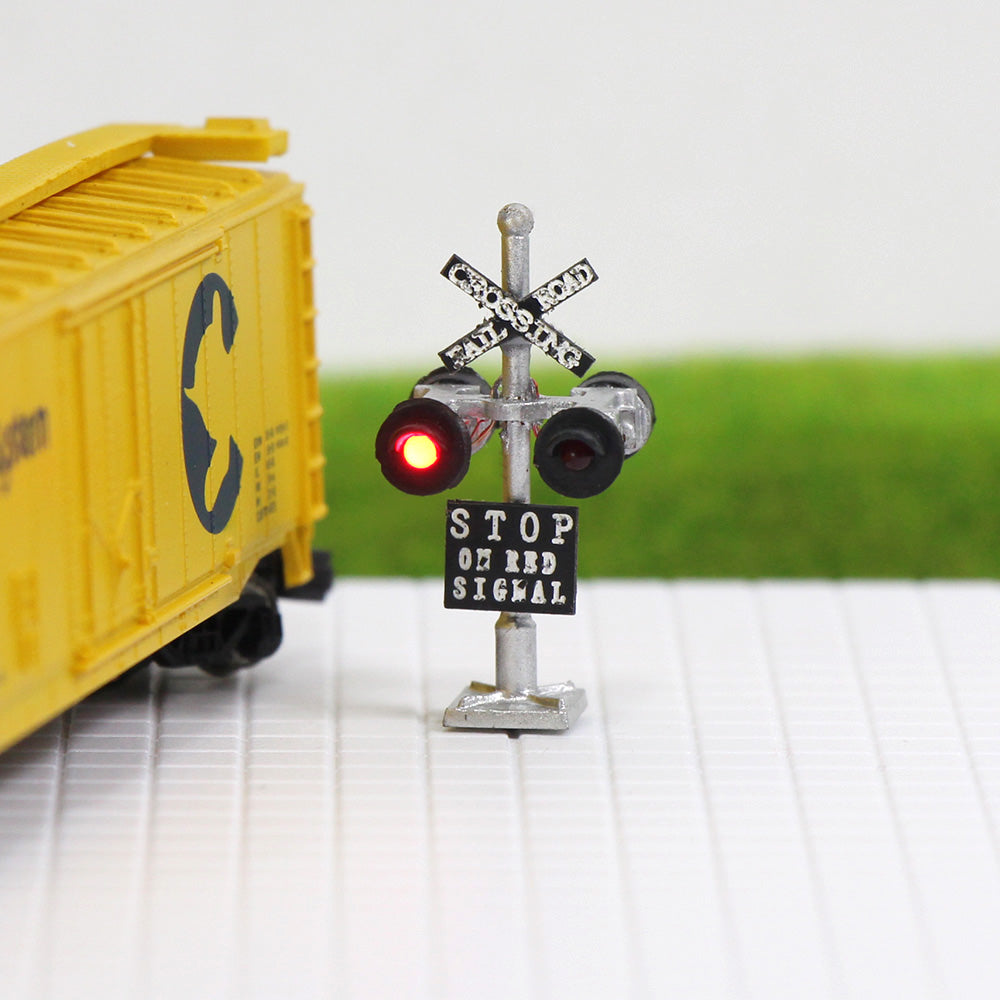 JTD1506RP 1 Set N Scale 1:160 Railway Signal with Circuit Board Flasher LED