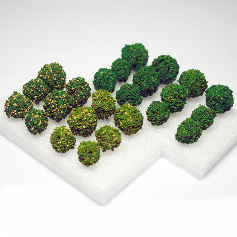 PJ11 12pcs Shrub Cluster Bush Clusters Military Simulation
