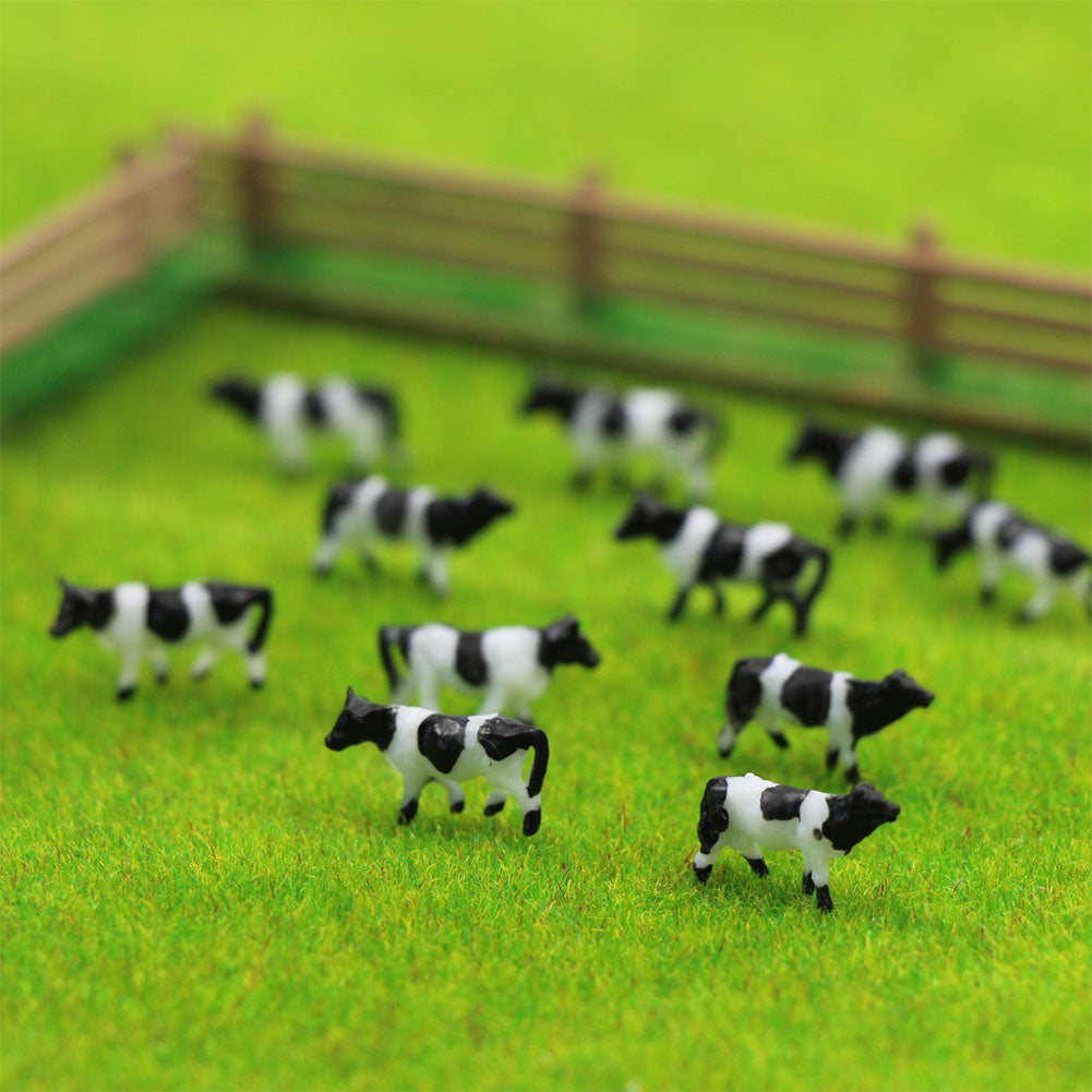 AN15001 60pcs N Scale 1:150 Well Painted Farm Animals Cows