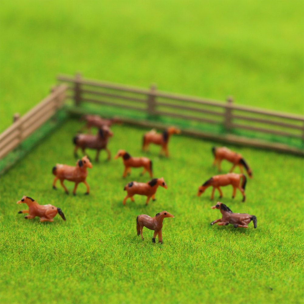 AN15002 60pcs N Scale 1:150 Well Painted Farm Animals Horses