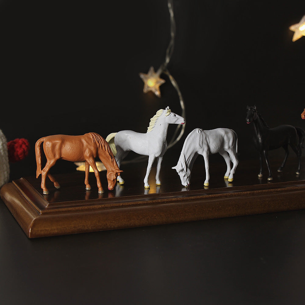 AN4303 15pcs O Scale 1:43 Horses Cows Farm Animals PVC