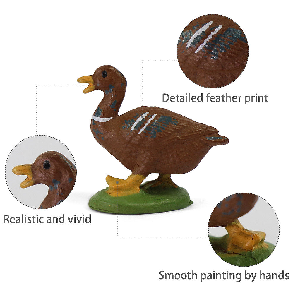 AN4305 14pcs O Scale 1:43 Scale Model Duck Goose Farm Animals