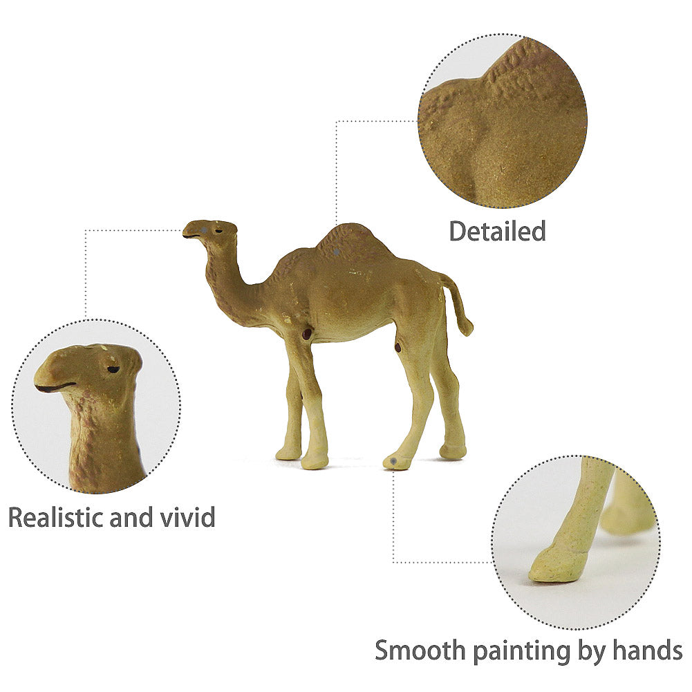 AN8709 12pcs HO Scale 1:87 Painted Single-hump Camel