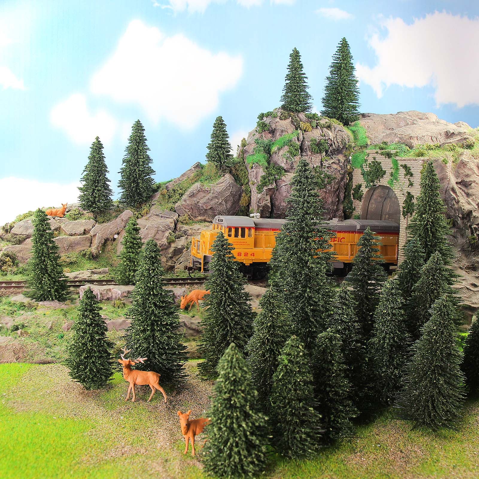 AN8718 24pcs HO Scale 1:87 Model Wild Animals