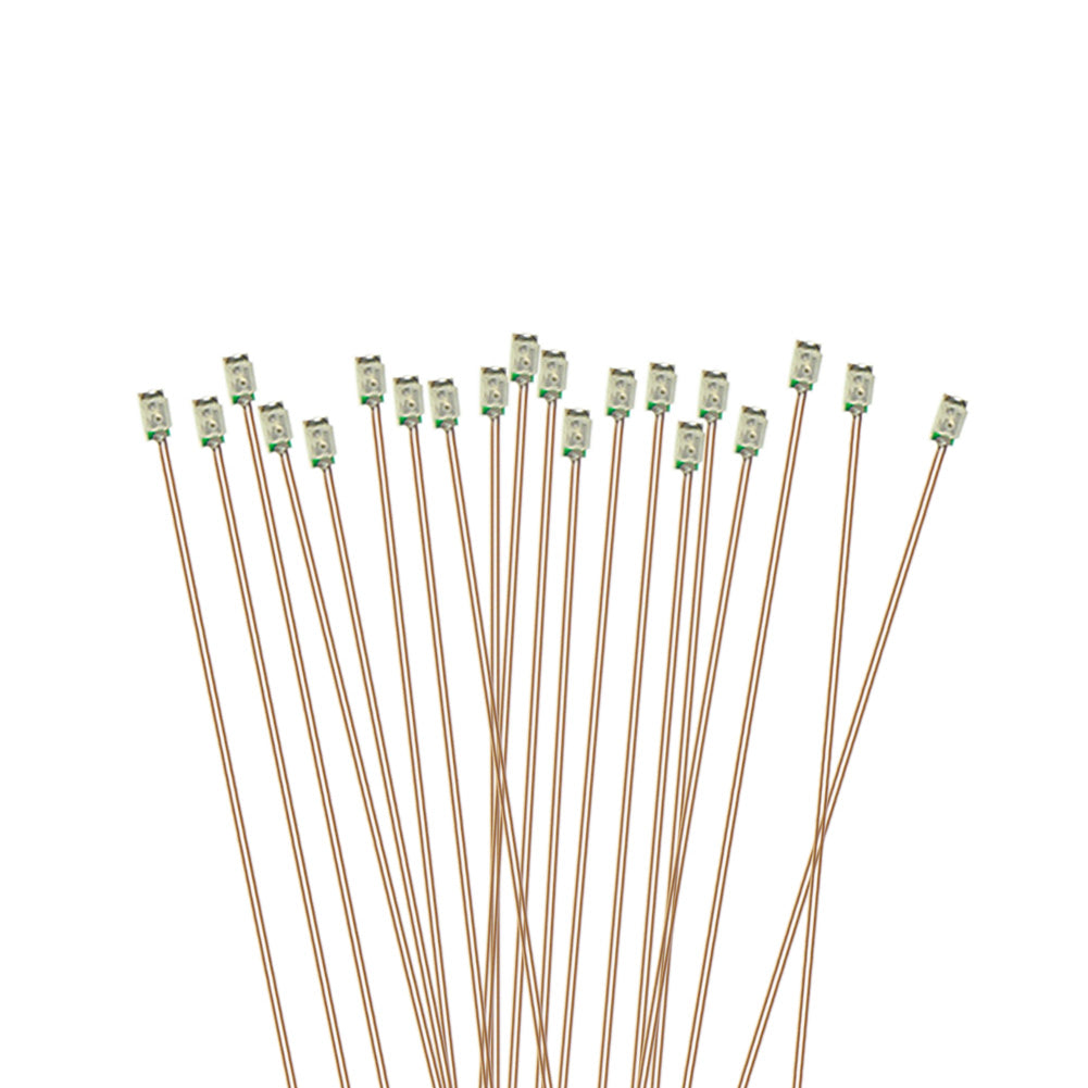 C0603 20pcs Pre-wired Micro 0.1mm Copper Wired SMD LED 0603