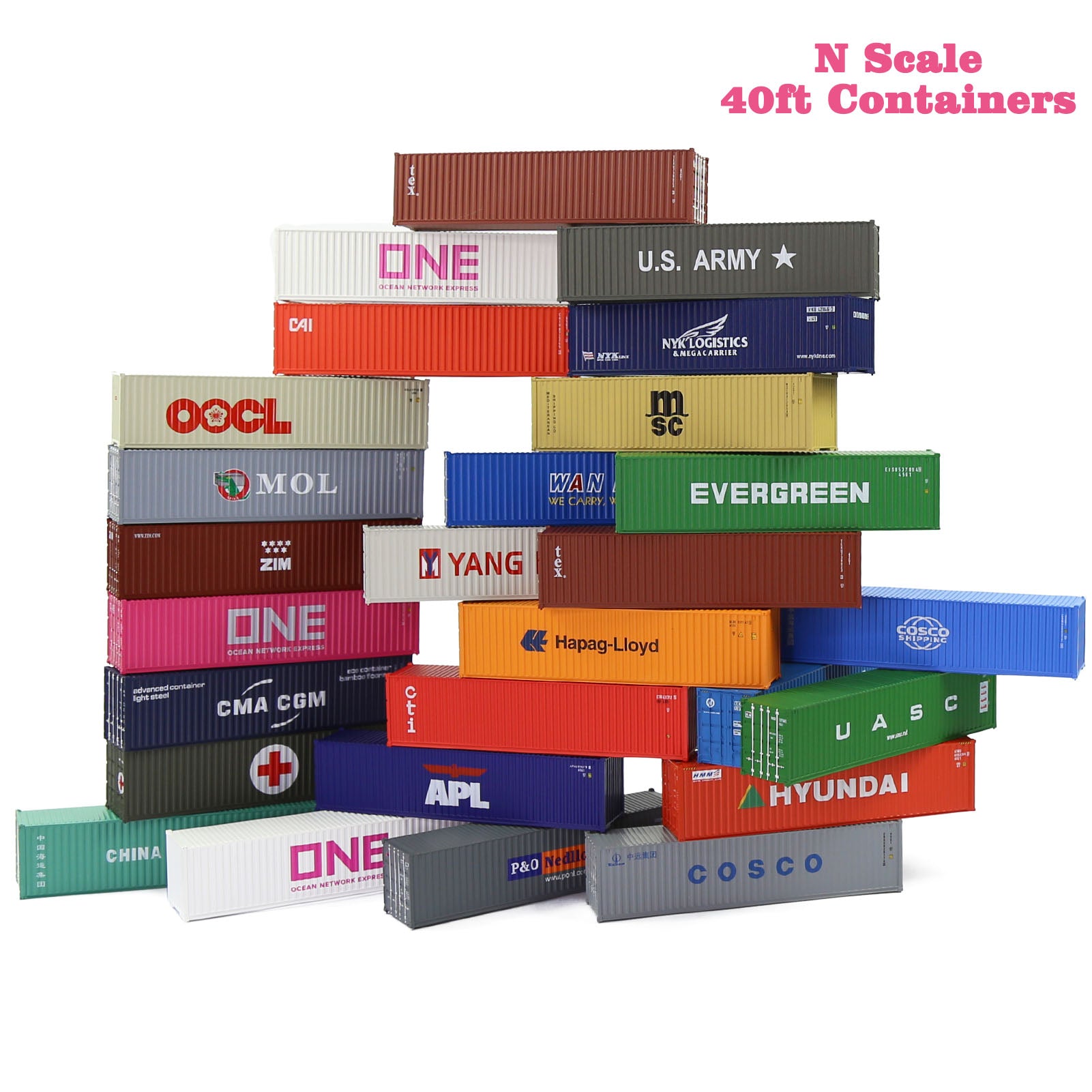 C8746 HO Scale 1:87 40ft Shipping Container 40' Hi-cubes