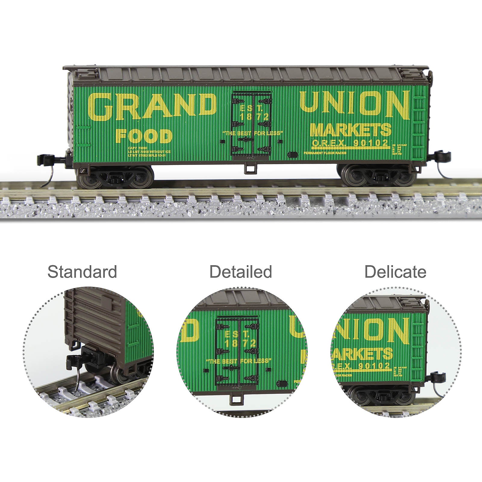 C15016 1pc N Scale 1:160 40ft Wood Side Reefer Boxcar