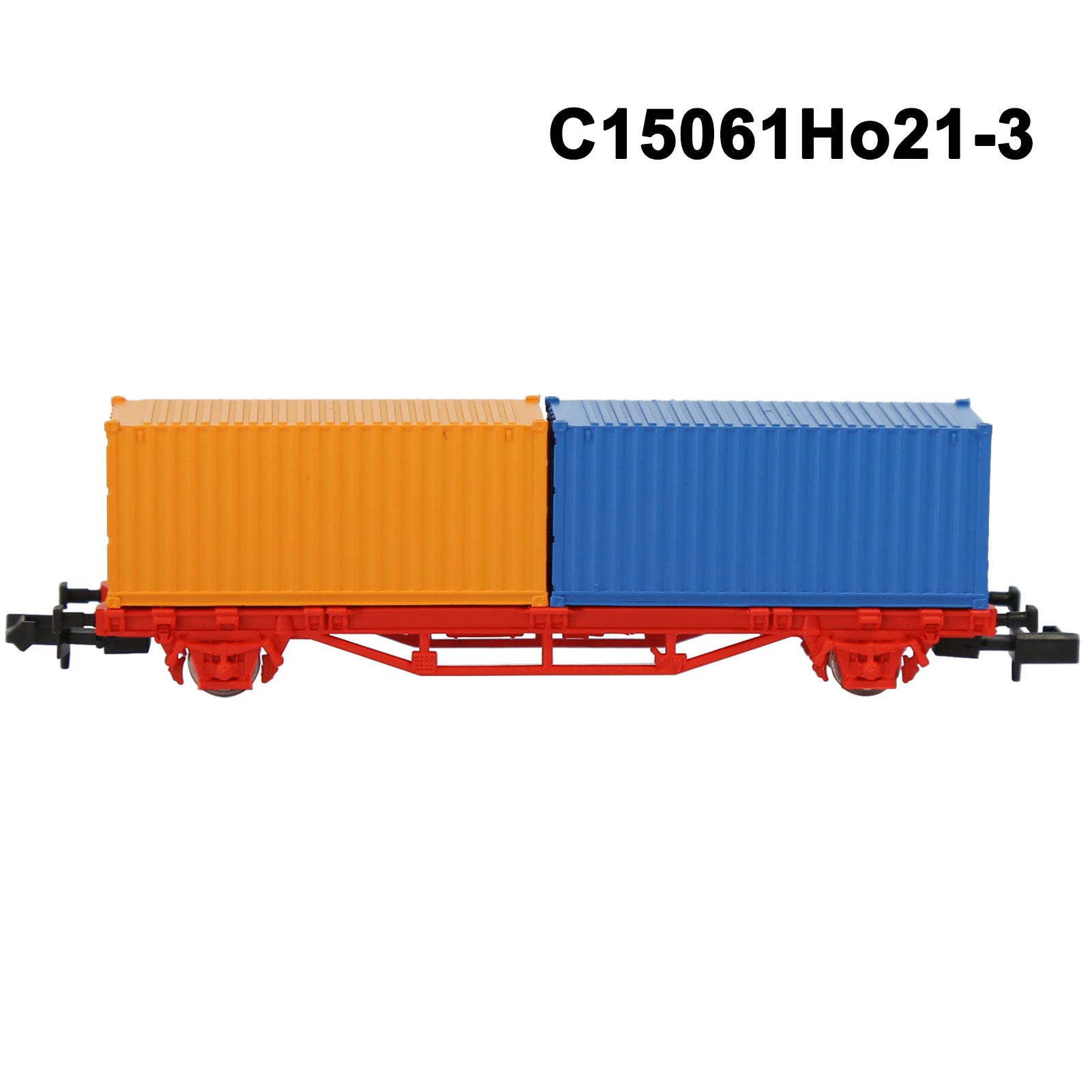 C15061M One Set N Scale 1:150 Flat Car with 20ft 40ft Containers