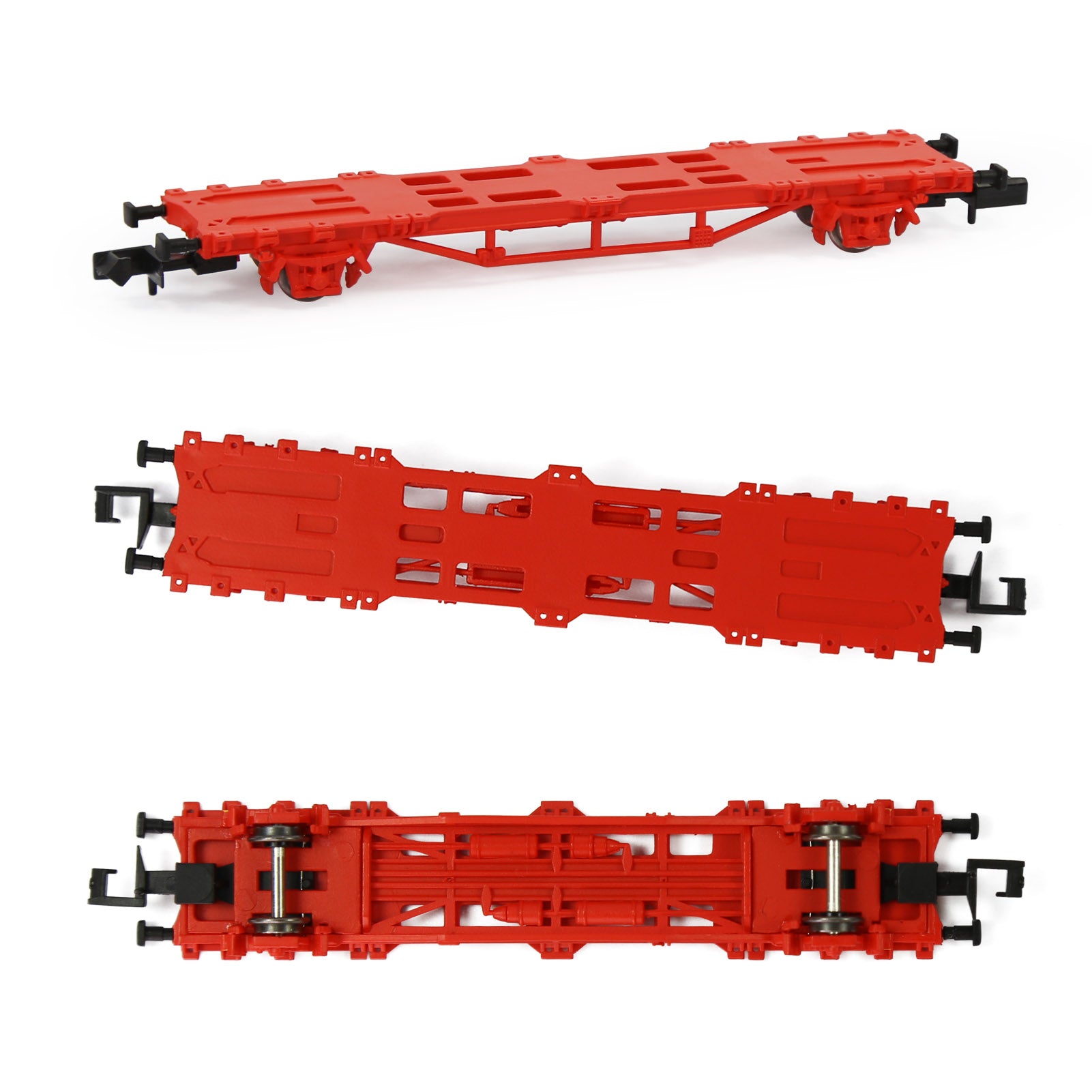 C15061M One Set N Scale 1:150 Flat Car with 20ft 40ft Containers