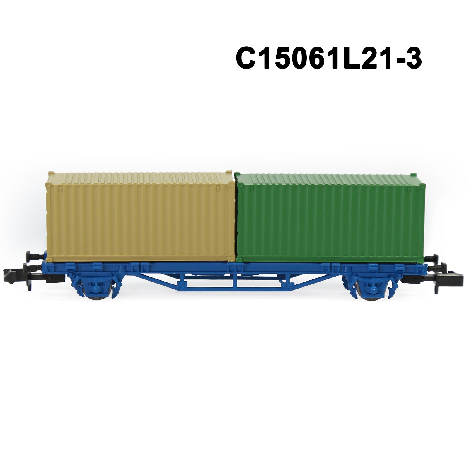 C15061M One Set N Scale 1:150 Flat Car with 20ft 40ft Containers
