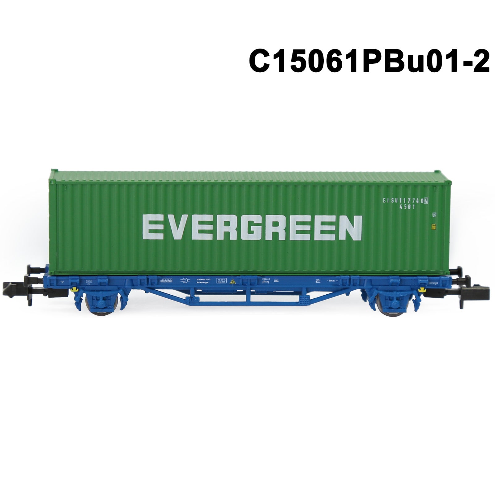 C15061M One Set N Scale 1:150 Flat Car with 20ft 40ft Containers