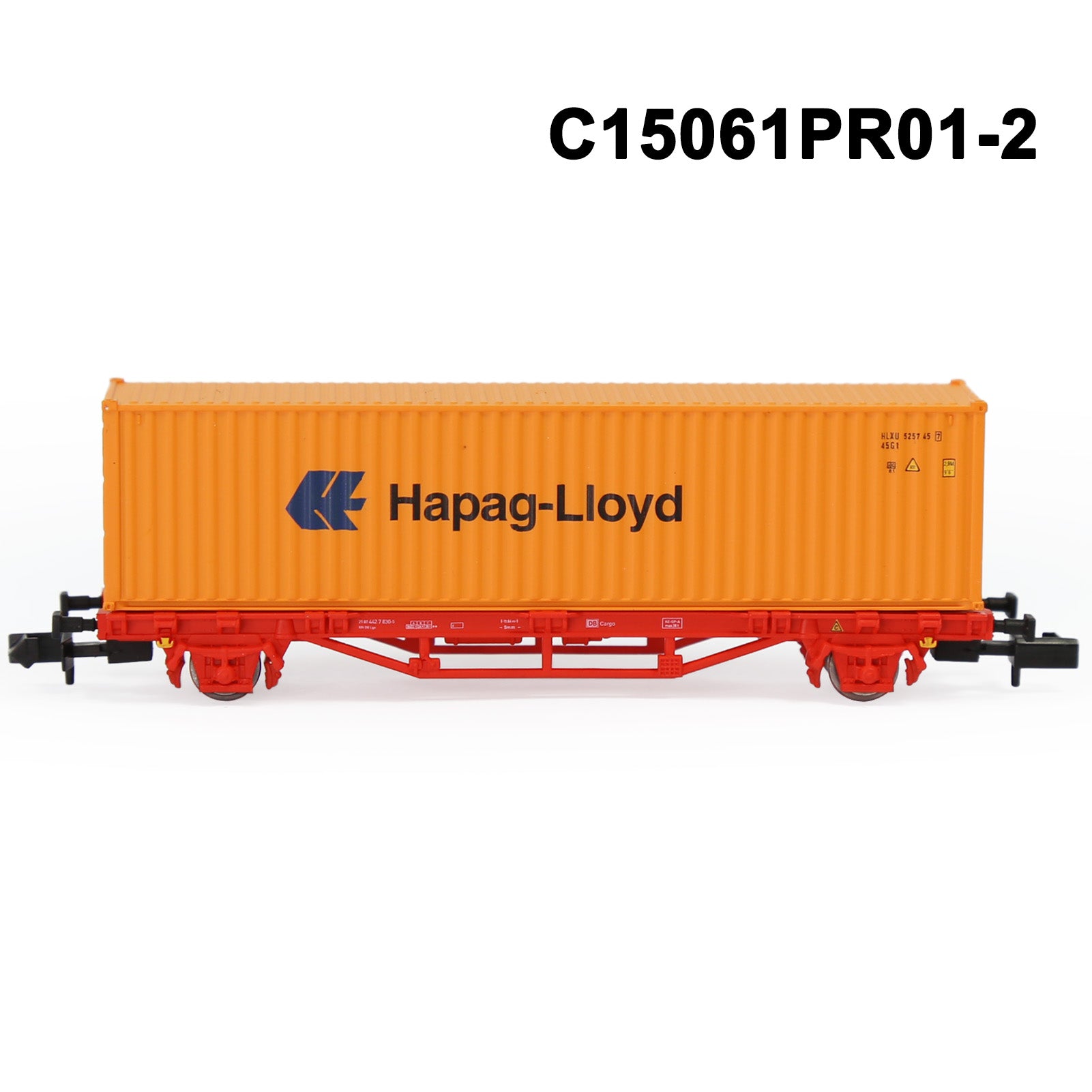 C15061M One Set N Scale 1:150 Flat Car with 20ft 40ft Containers