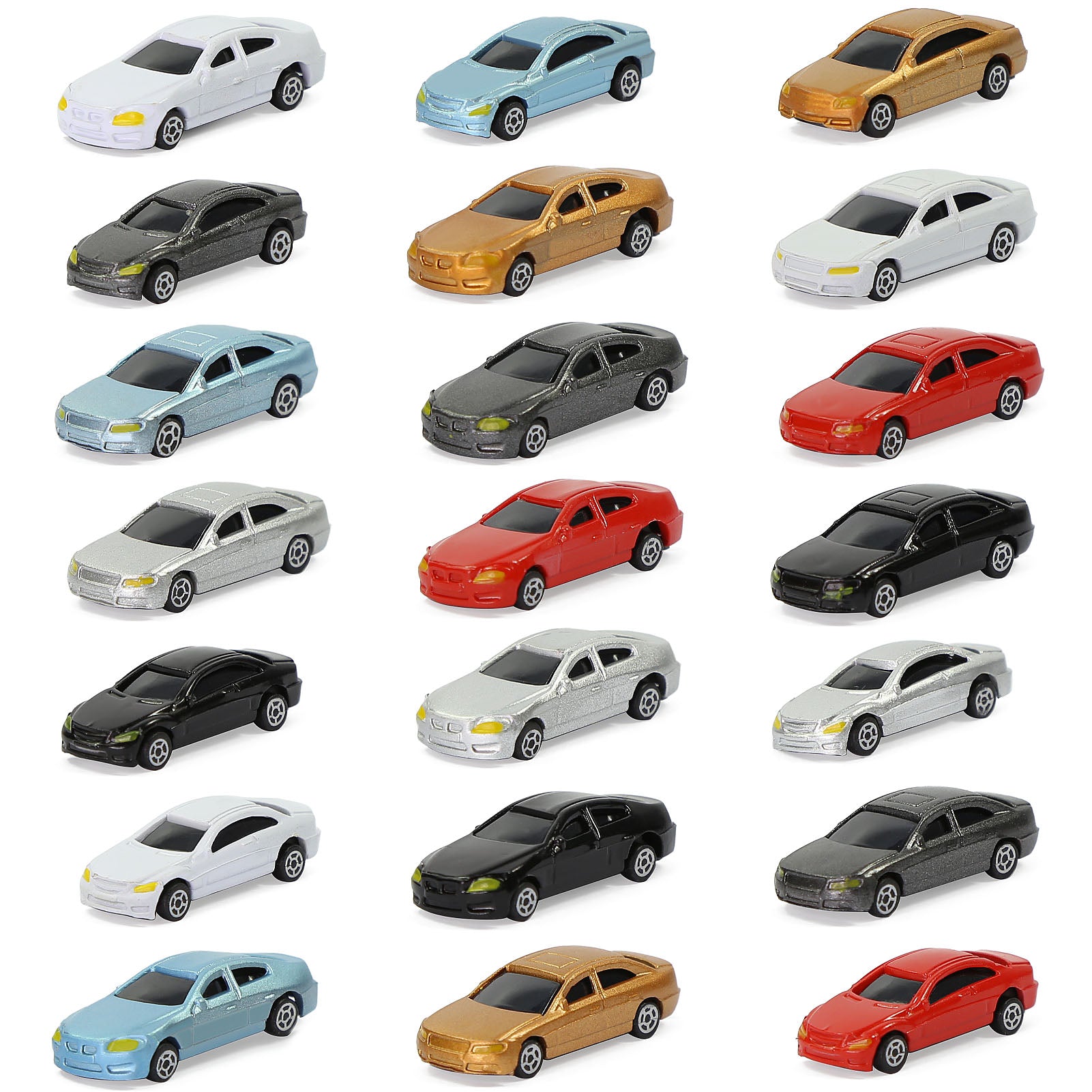 C150 100pcs N Scale 1:160 Painted Model Cars
