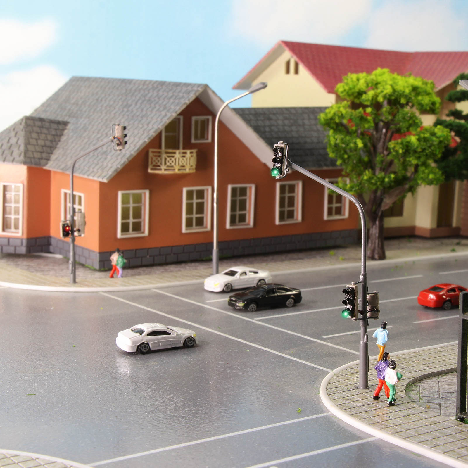 C150 100pcs N Scale 1:160 Painted Model Cars