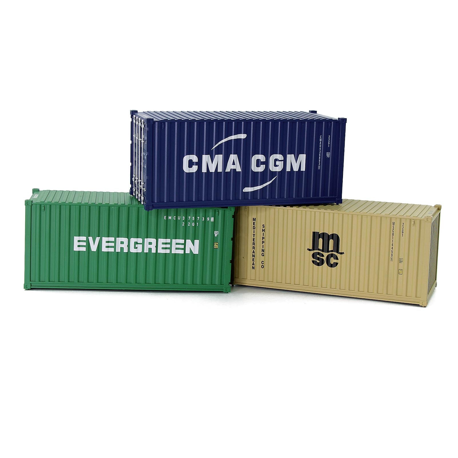 C4320 1pc O Scale 1:48 20ft Shipping Container Cargo Box