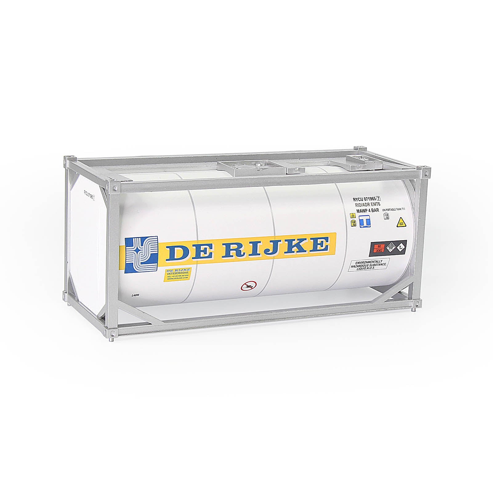 C4321 1pc O Scale 1:48 20ft Oil Tank Container