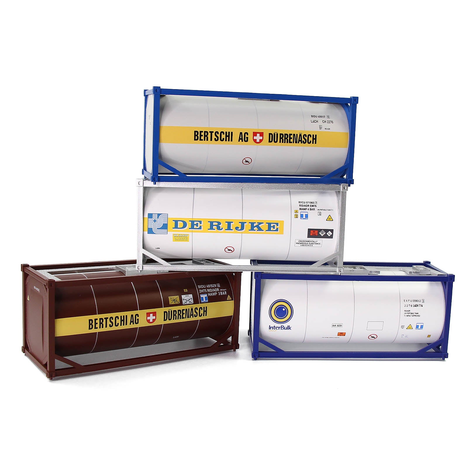 C4321 1pc O Scale 1:48 20ft Oil Tank Container