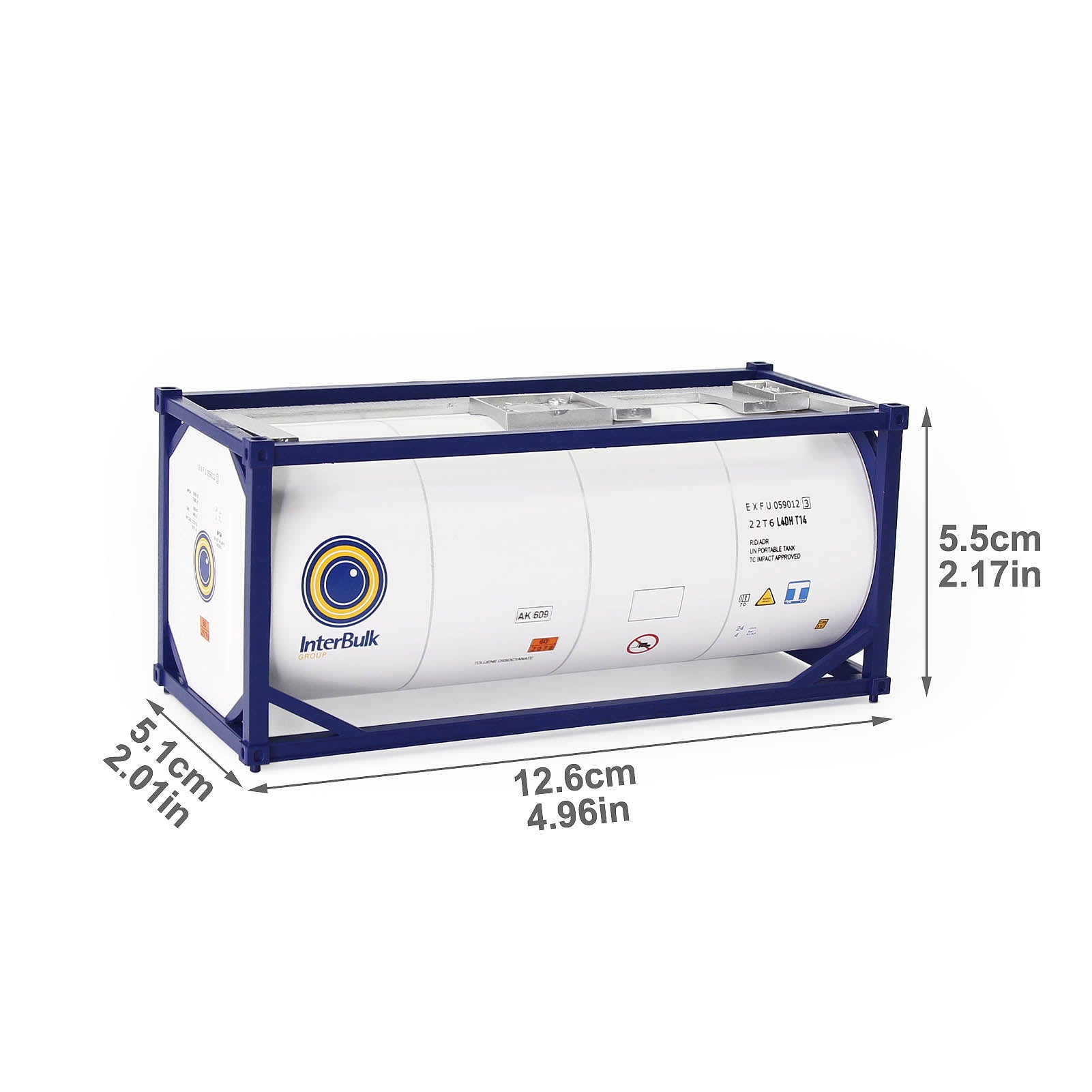 C4321 1pc O Scale 1:48 20ft Oil Tank Container