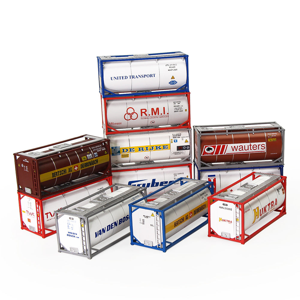 C8723 1pc HO Scale 1:87 20ft Oil Tank Shipping Container