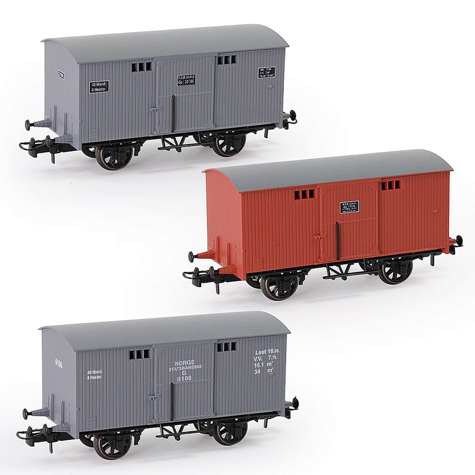 C8728 1pc HO Scale 1:87 20ft Model Box Car Wagon