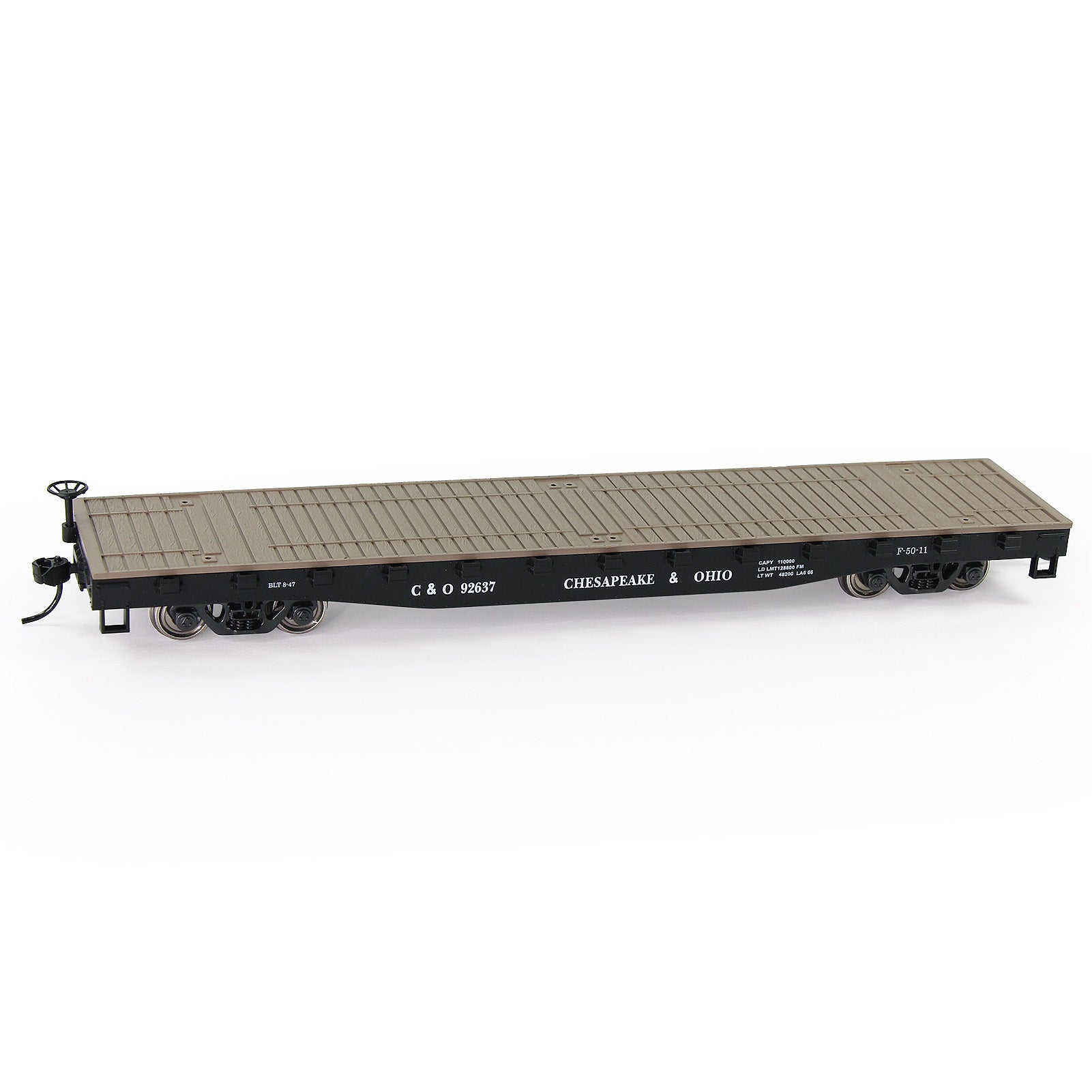 C8741 1pc HO Scale 1:87 52ft Flat Car Flatbed