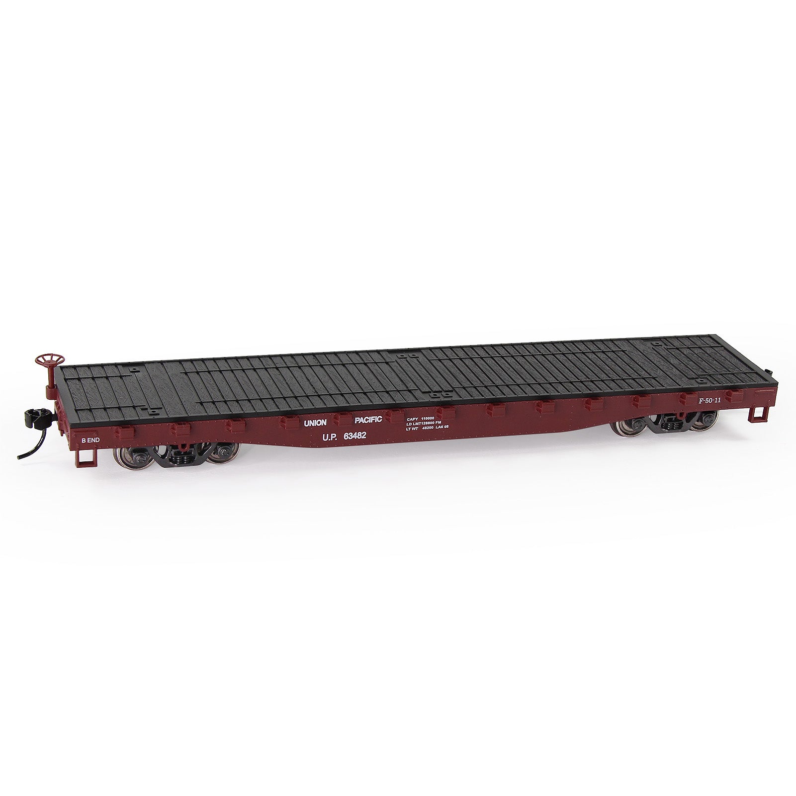 C8741 1pc HO Scale 1:87 52ft Flat Car Flatbed