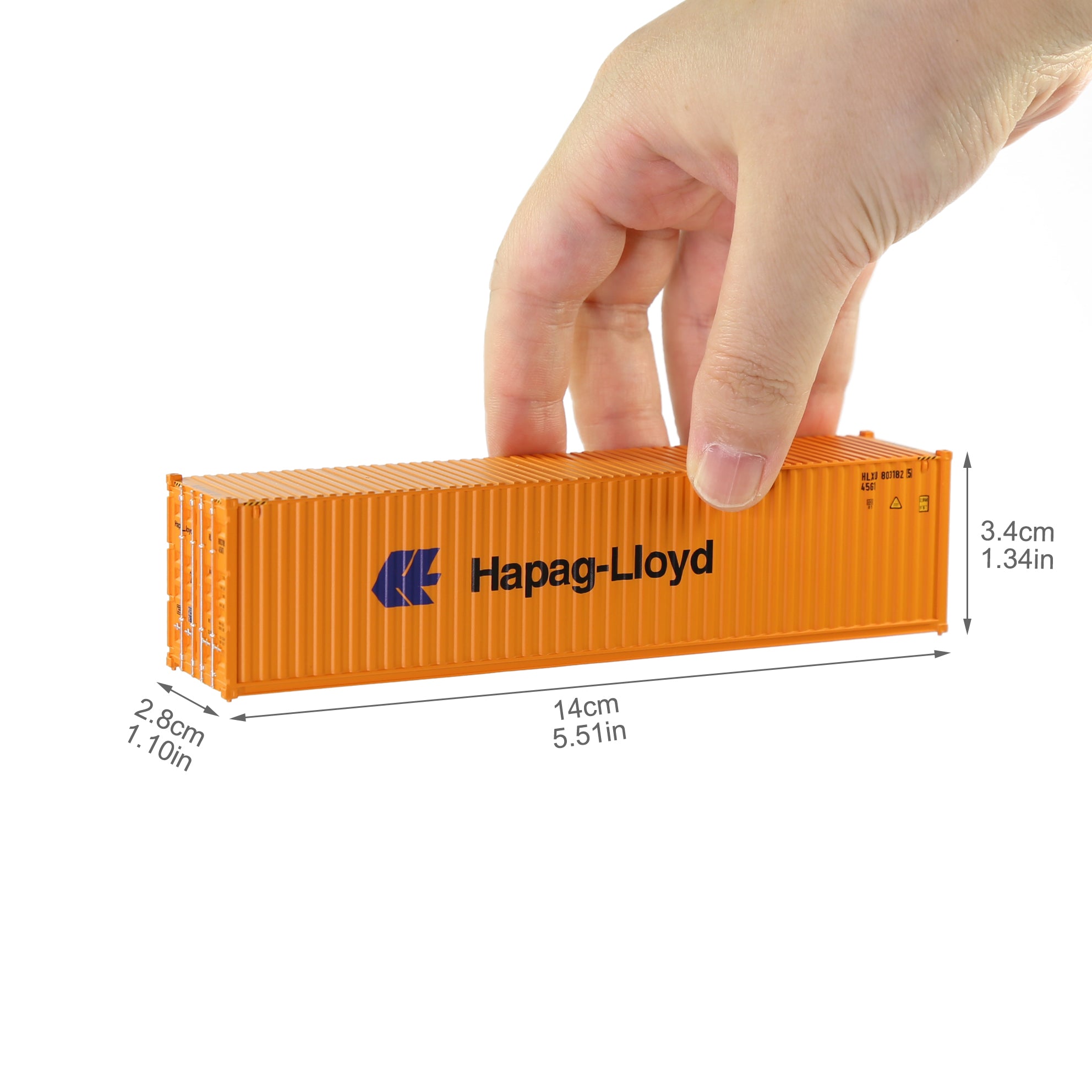 C8746 1pc HO Scale 1:87 40ft Model Container Model Railway