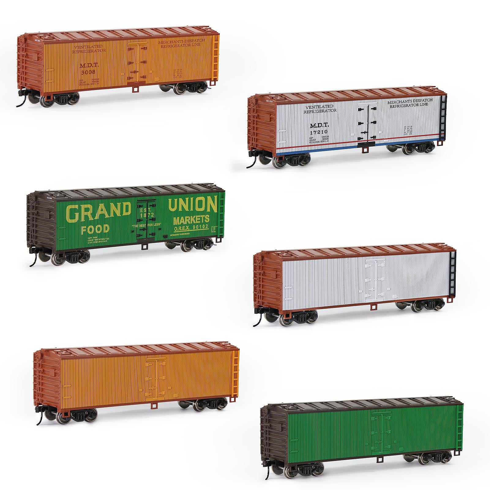 C8747 1pc HO Scale 1:87 Wood Side Reefer 40ft Model Boxcar