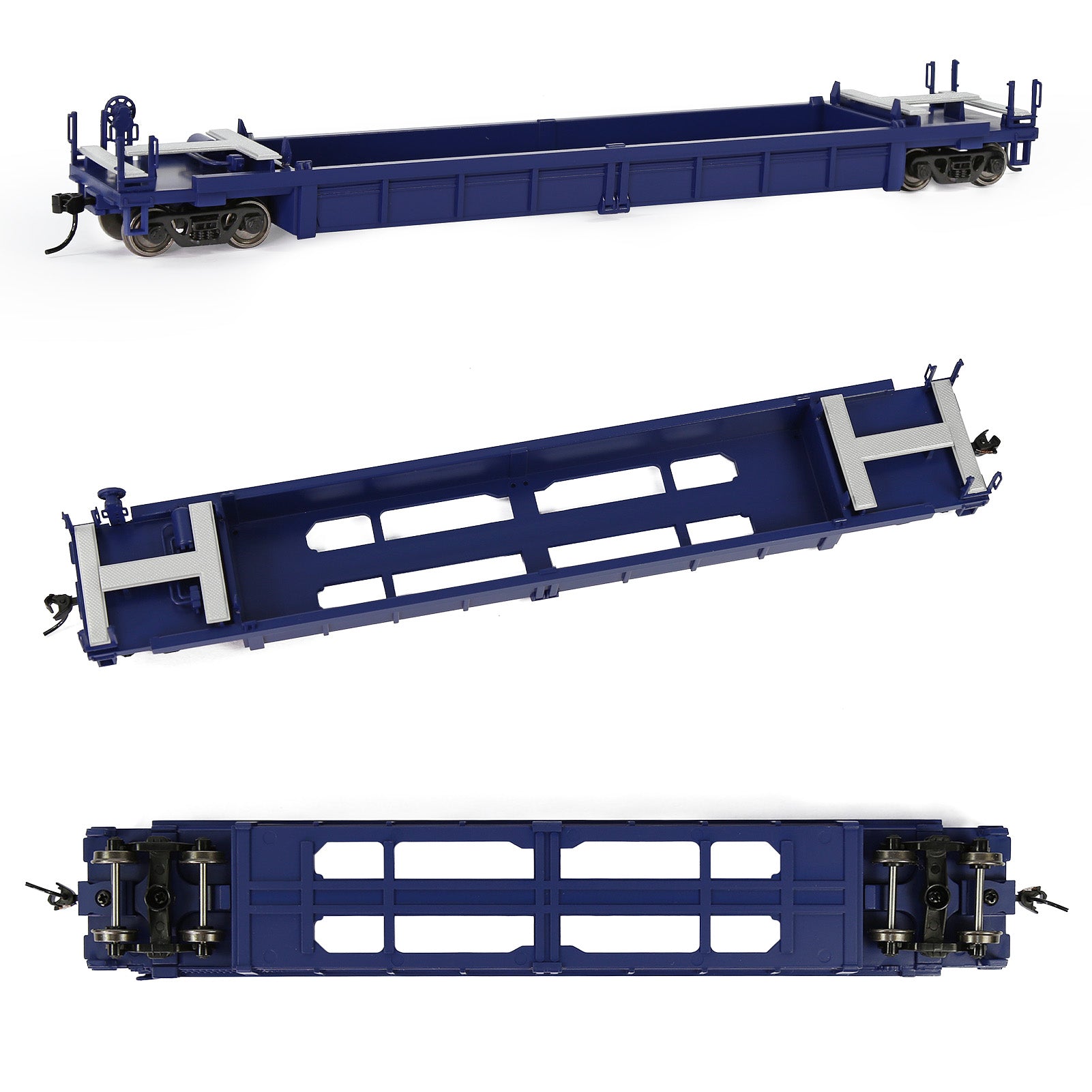 C8749 1pc HO Scale 1:87 40ft Well Car Low Side Wagon