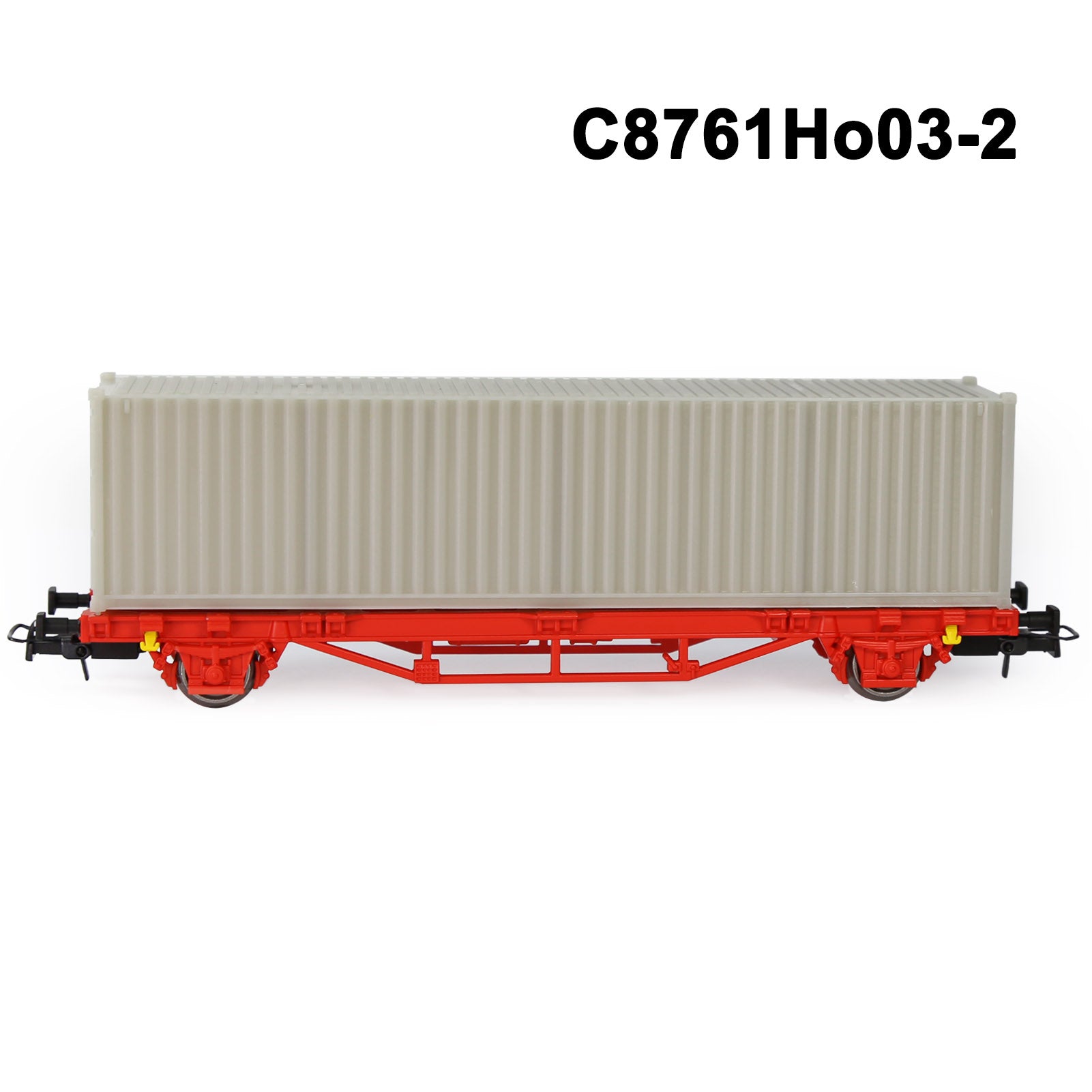 C8761M One set HO Scale 1:87 Model Flat Wagon with Containers