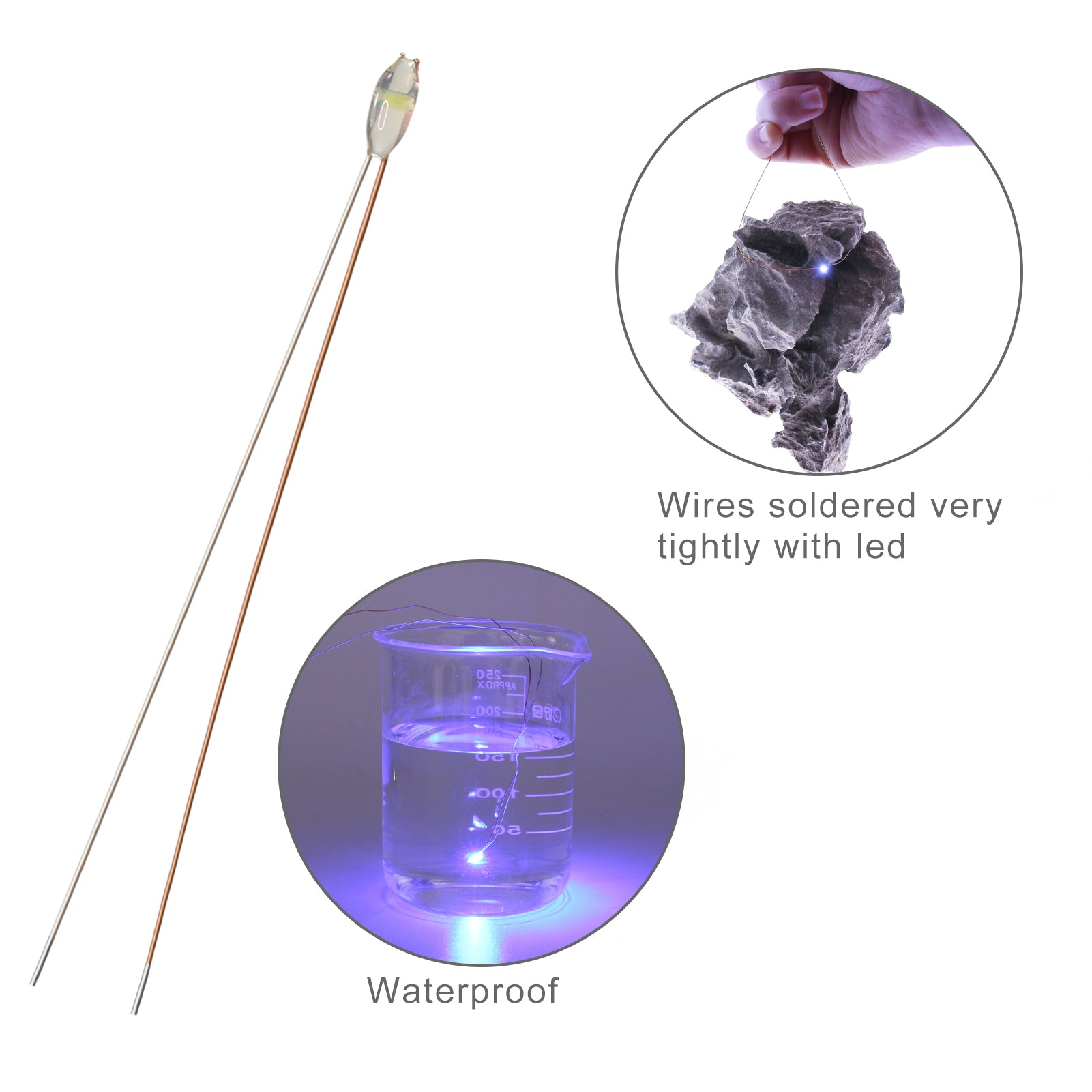 CD0603 30pcs Pre-wired Micro Litz Resin Cover SMD 0603