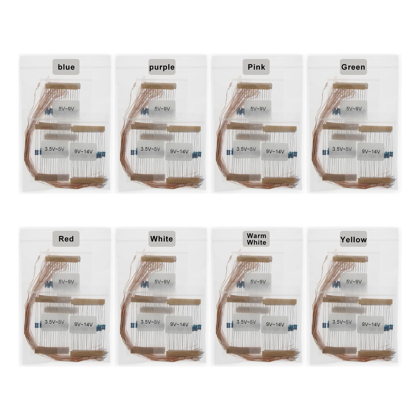 CD0603 30pcs Pre-wired Micro Litz Resin Cover SMD 0603