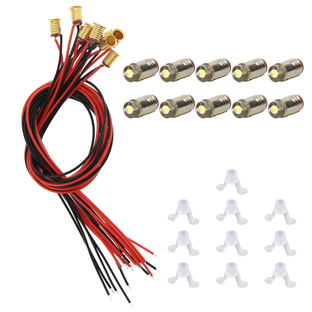 E501 10pcs Screw Bulbs E5 E5.5 Leds 12V