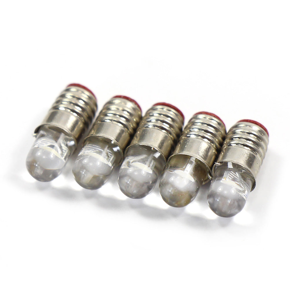 E505 10pcs 4.5mm Screw Bulb E5 E5.5 Leds 12V-14V