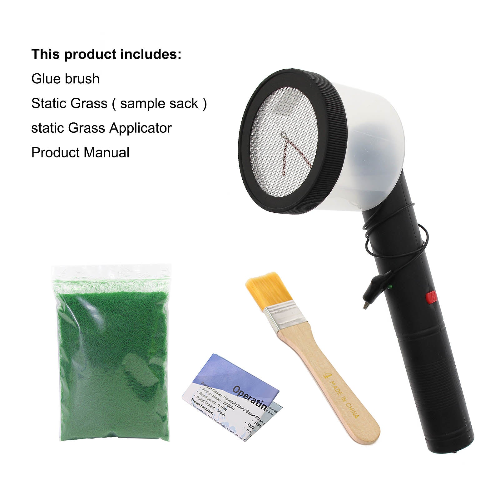 GJ07 1 Set Portable Static Grass Flocking Applicator Machine