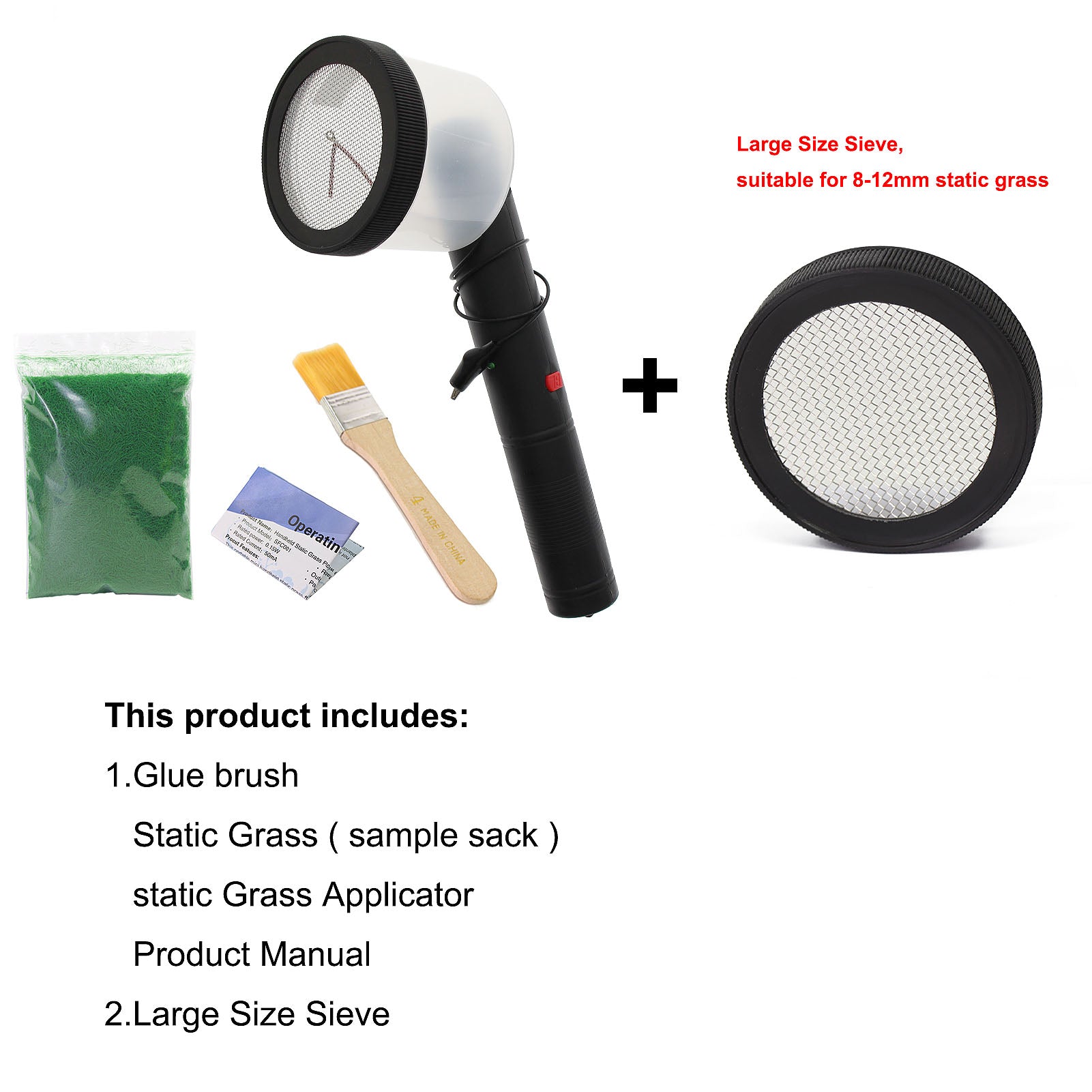 GJ07 1 Set Portable Static Grass Flocking Applicator Machine