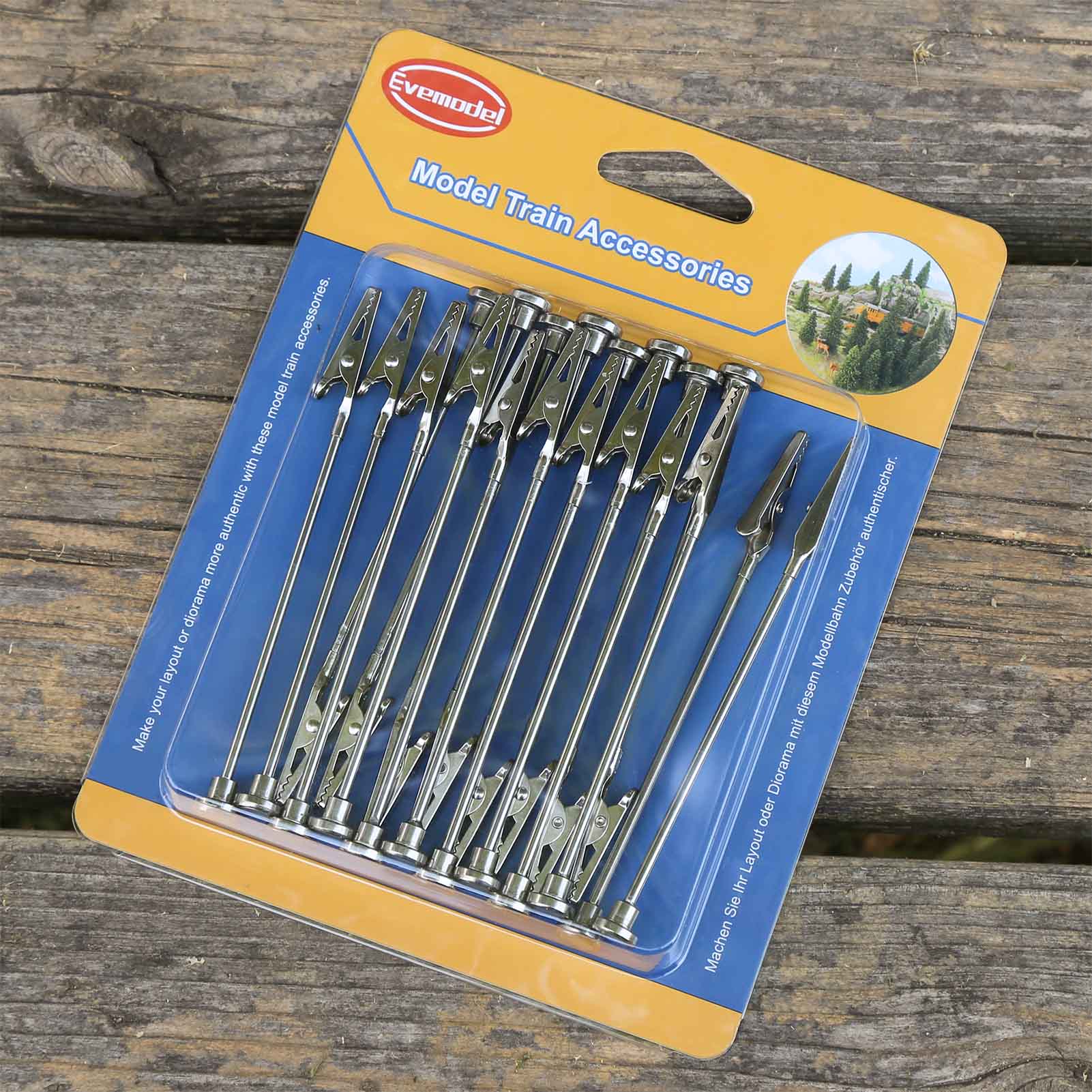 CJJC15 Painting Alligator Clip Stick Set with Magnetic Base Rubber Covers and Stainless Steel Tray