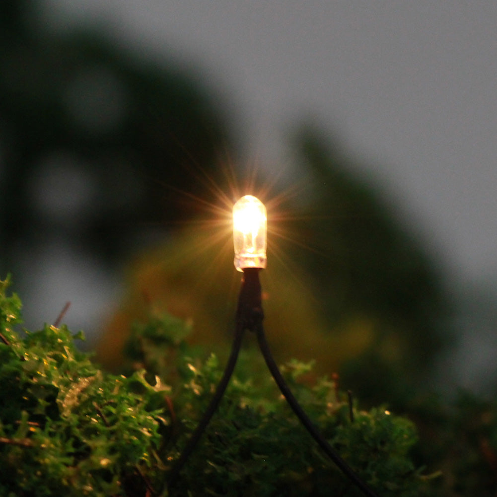 GPW02W 50pcs Pre-Wired Clear Grain of Wheat Bulbs 3mm 1.5V 100mA