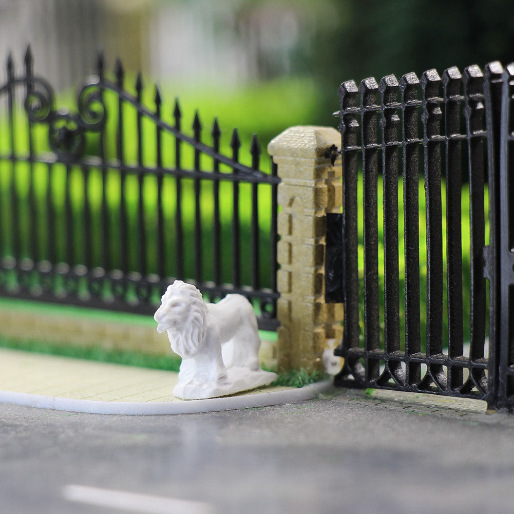 GY06150 35pcs N Scale 1:150 Statue Sculpture Fountain