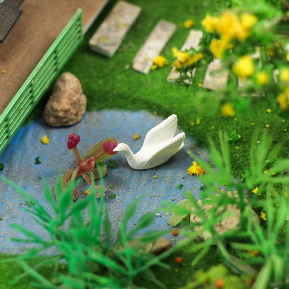 GY07087 9pcs HO Scale 1:87 Model Statue Sculpture Fountain