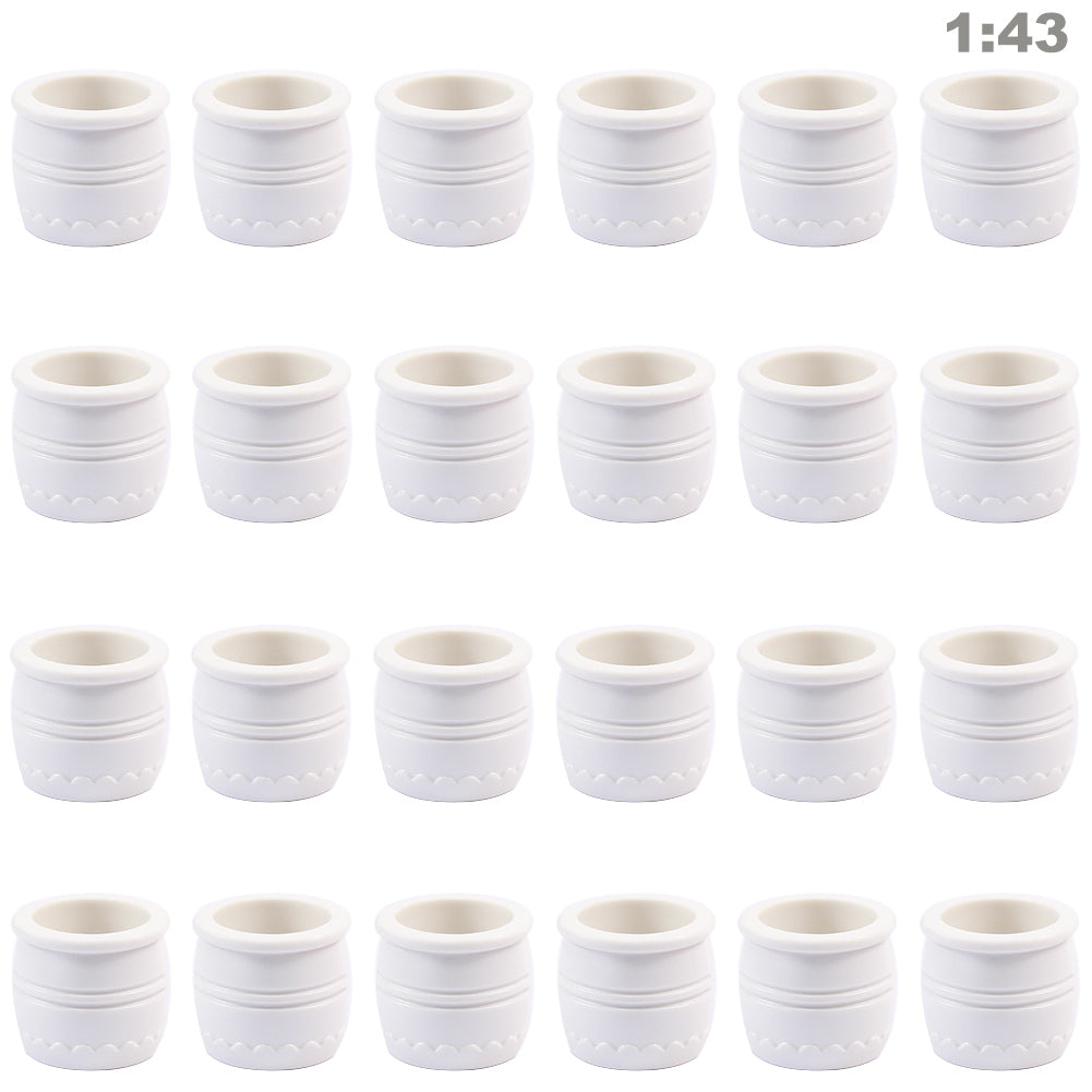 GY12043 24pcs O Scale 1:43 Model Flower Pot Park Garden