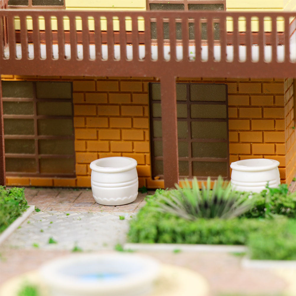 GY12043 24pcs O Scale 1:43 Model Flower Pot Park Garden
