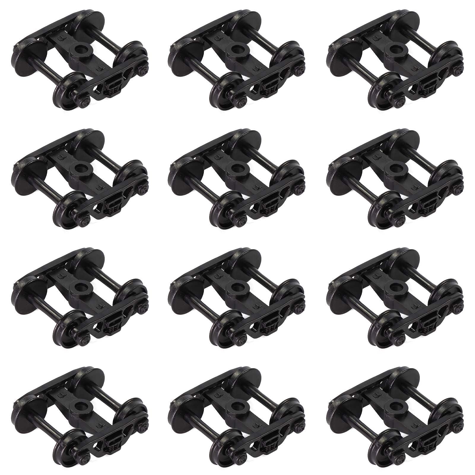 HP22HO 12pcs HO scale 1:87 POM Bogies with 33" Plastic Wheels