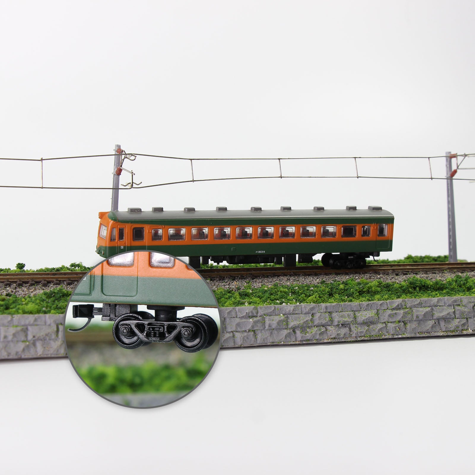 HP22N 12pcs N Scale 1:160 Bogie with Couplers Plastic Wheels