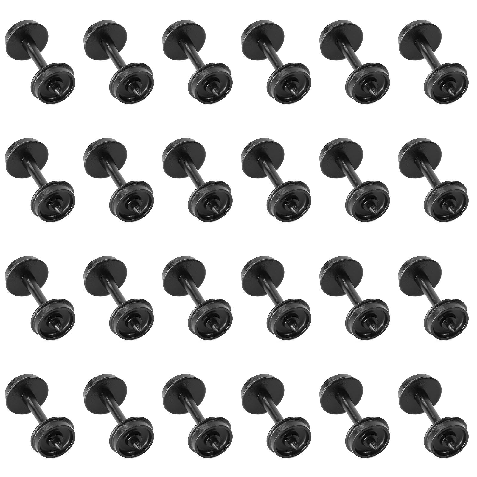 HP28HO 24pcs HO Scale 1:87 POM Plastic 33'' or 36'' Wheel