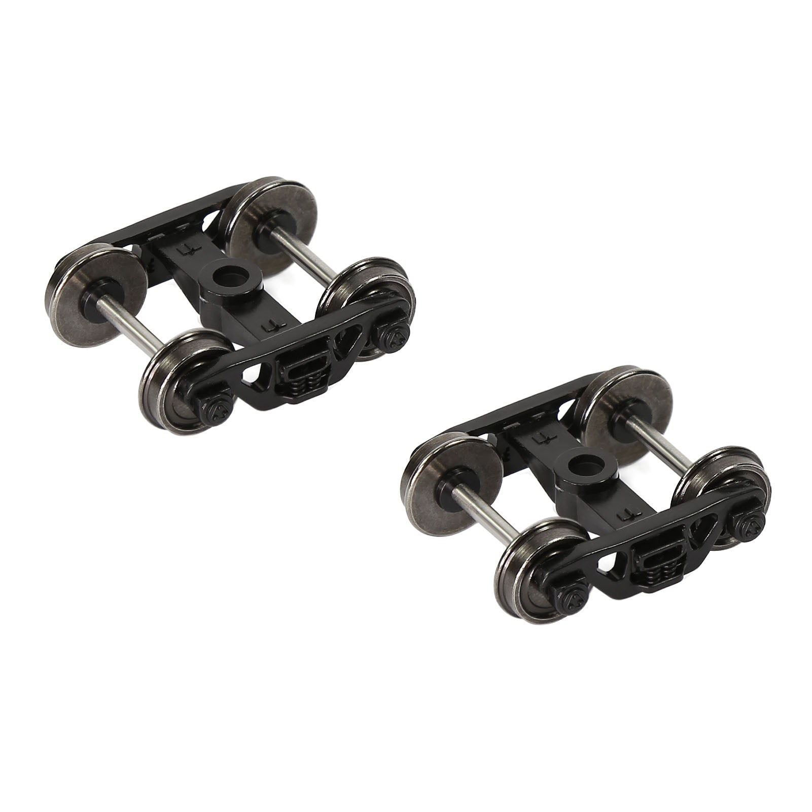 HP3087 2pcs HO Scale 1:87 Model Train Bogies with 33" DC Metal Wheels